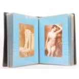 ALBUM OF FORTY FRENCH EROTIC REPRODUCTION SEPIA POSTCARDS