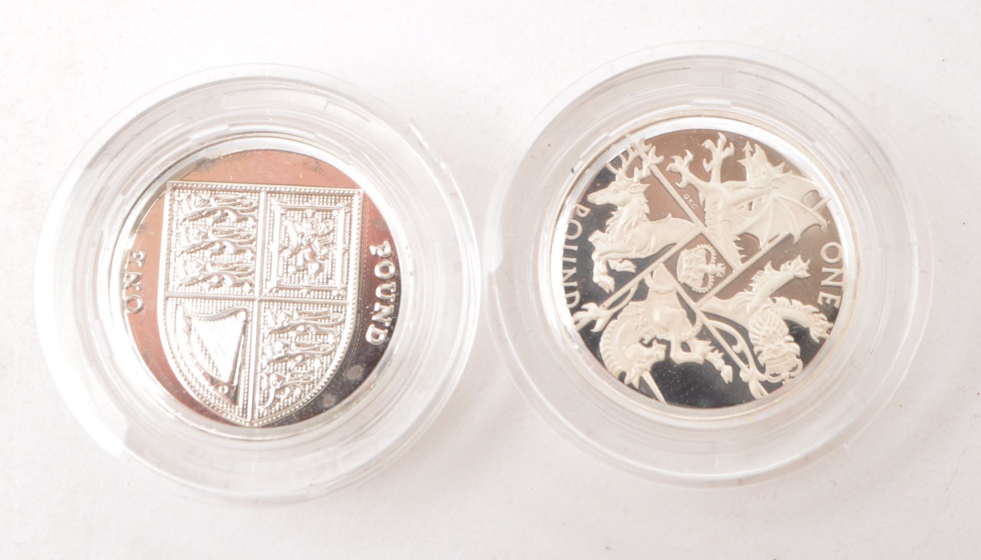 SET OF FOUR ROYAL MINT SILVER PROOF ONE POUND / £1 COINS - Image 4 of 5
