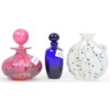 COLLECTION OF CONTEMPORARY STUDIO ART GLASS SCENT BOTTLES