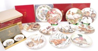 COLLECTION OF 20TH CENTURY PLATES BY ROYAL GRAFTON / V&B