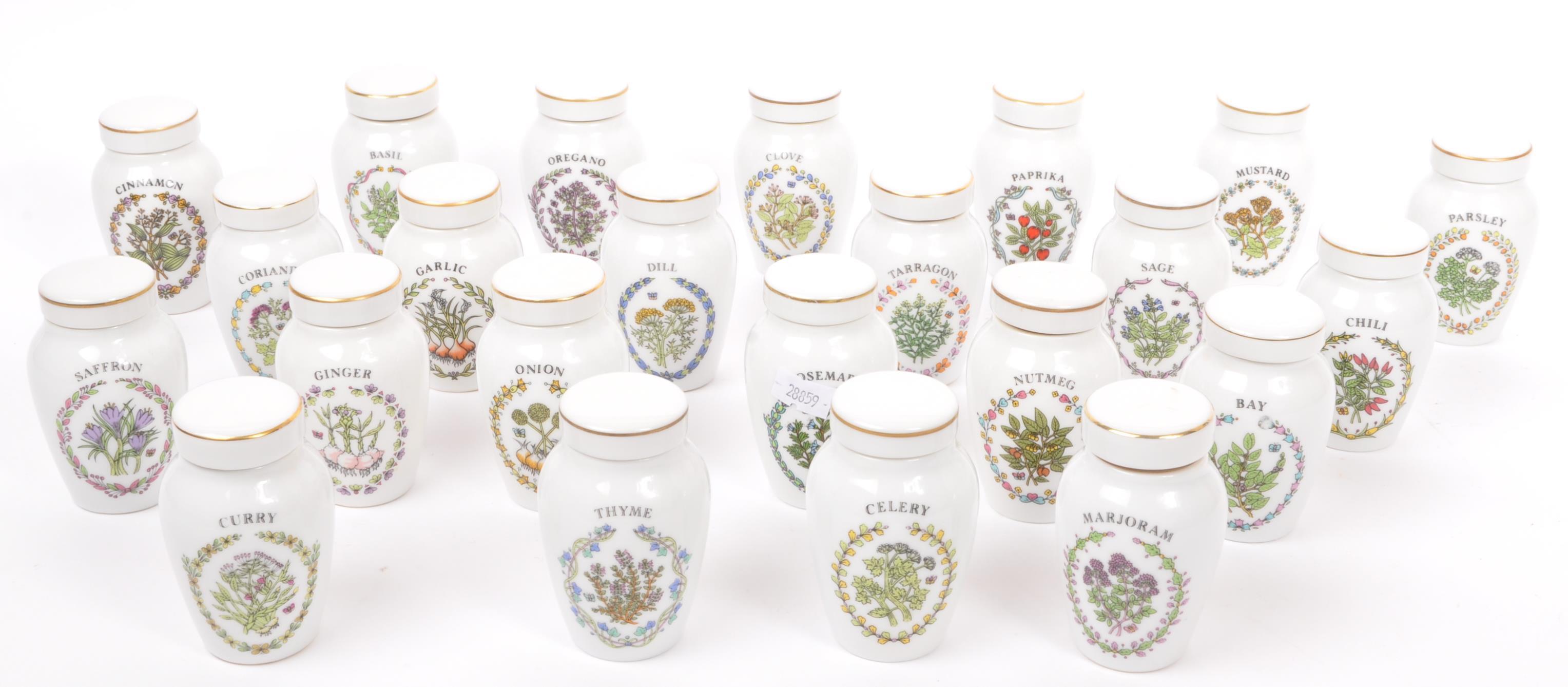 THE FRANKLIN MINT - GLORIA CONCEPTS INC - SPICE / HERB JARS - Image 2 of 11