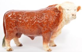 MELBA WARE - VINTAGE 20TH CENTURY CERAMIC FIGURE OF A BULL