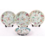 COLLECTION OF FOUR 19TH CENTURY CHINESE PLATES