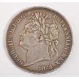 UNITED KINGDOM - GEORGE IV - 1821 SILVER CROWN