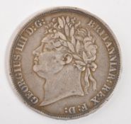 UNITED KINGDOM - GEORGE IV - 1821 SILVER CROWN