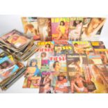 BOX OF ASSORTED ADULT FIESTA MEN ONLY CLUB INT MAGAZINES