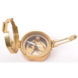 NATURAL SINE BRASS CASED COMPASS BY STANLEY LONDON