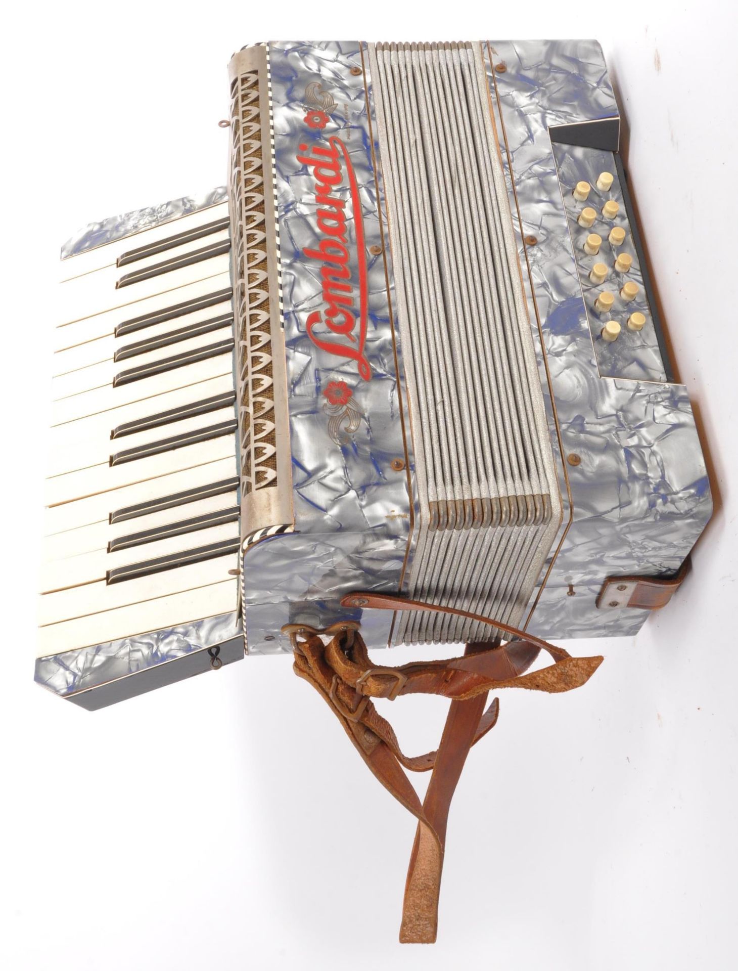 VINTAGE MID CENTURY CASED ITALIAN ACCORDION BY LOMBARDI - Bild 2 aus 7