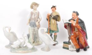 COLLECTION OF LLADRO & ROYAL DOULTON FIGURES
