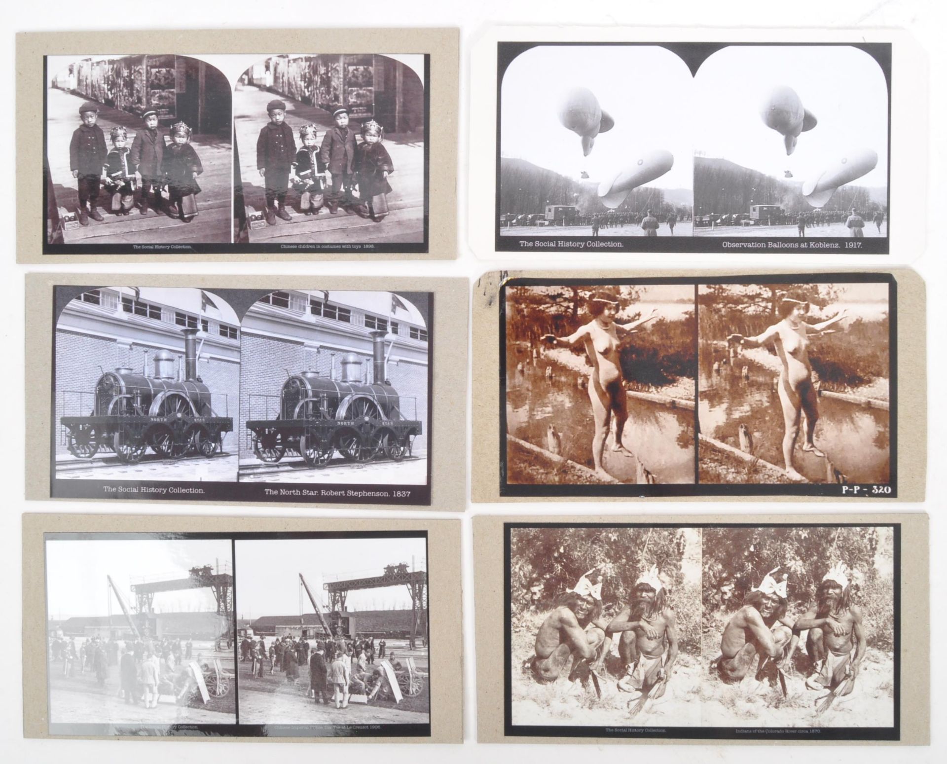 COLLECTION OF SOCIAL HISTORY STEREOSCOPIC STEREOSCOPE CARDS - Bild 5 aus 9