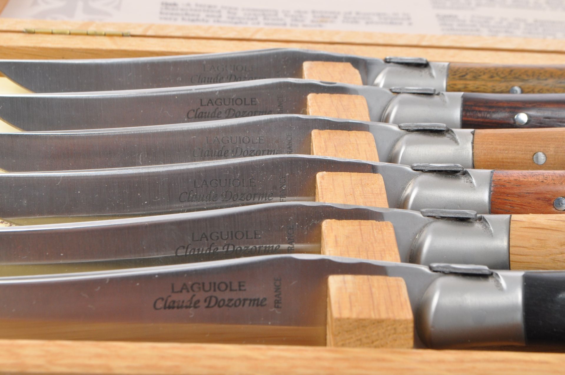 CLAUDE DOZORME - FRENCH MODERN DESIGN - TABLE KNIVES - Image 6 of 6