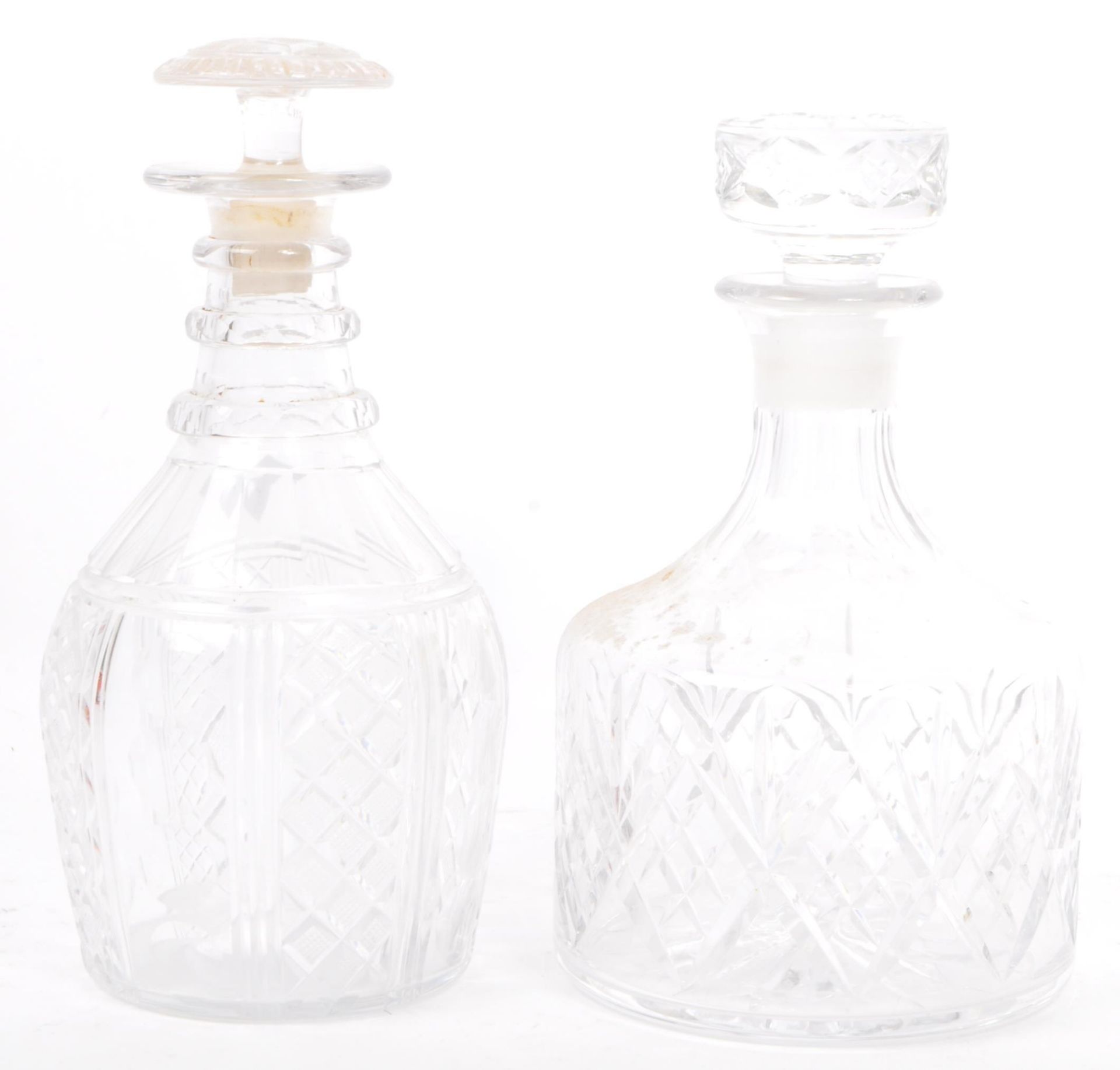 FOUR 20TH CENTURY SILVER PLATED CUT GLASS DECANTERS - Image 2 of 6