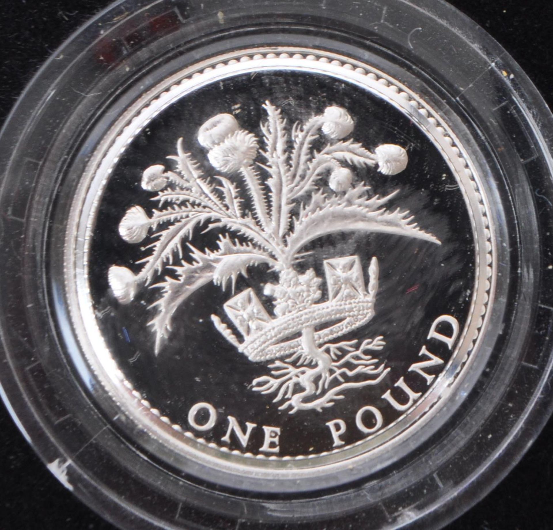 SET OF FOUR ROYAL MINT SILVER PROOF ONE POUND / £1 COINS - Image 3 of 6