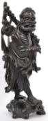 VINTAGE 20TH CENTURY CARVED HARDWOOD CHINESE IMMORTAL