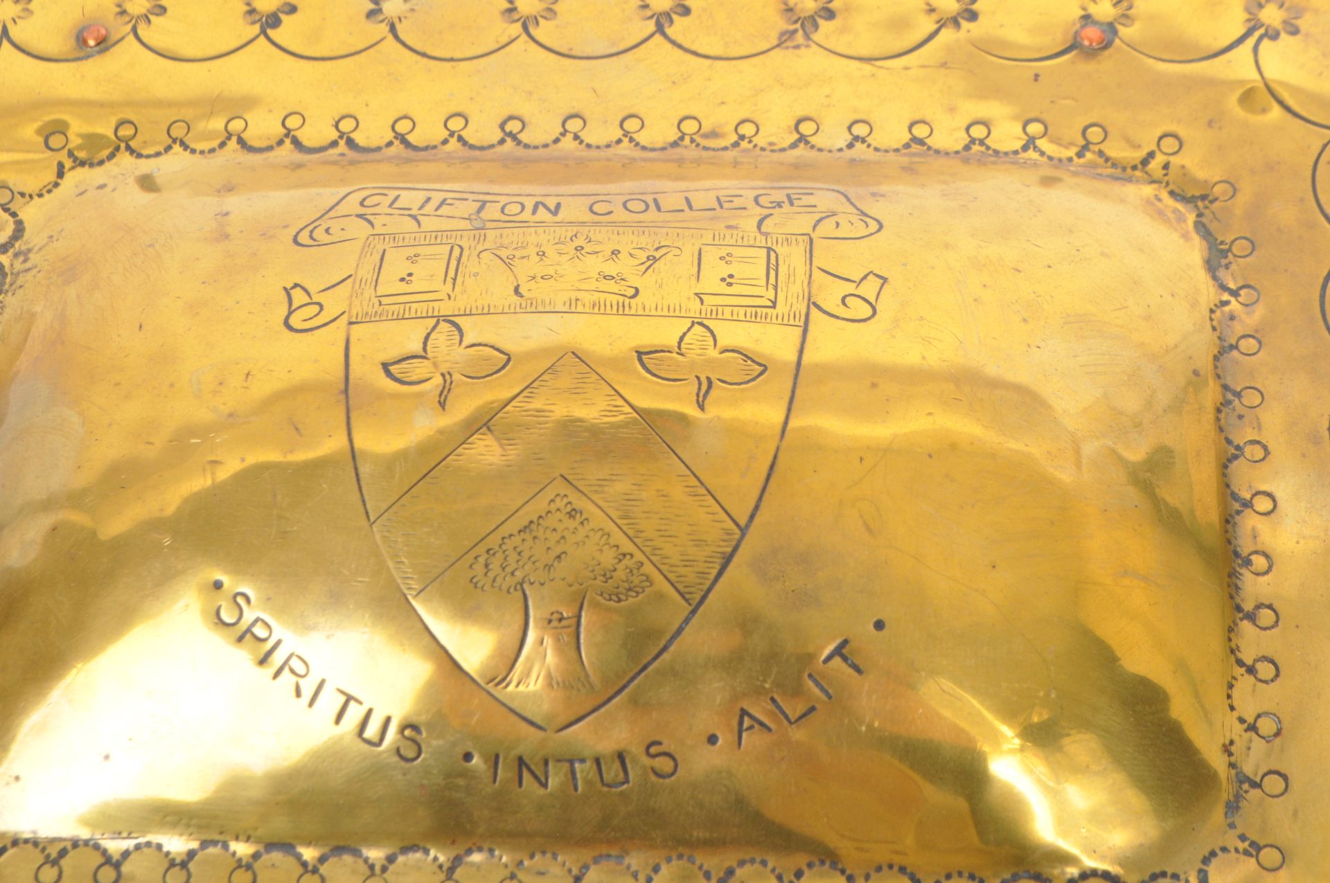 CLIFTON COLLEGE - MID 20TH CENTURY BRASS STORAGE BOX - Image 7 of 7