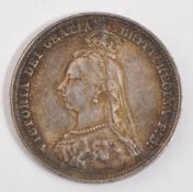 UNITED KINGDOM - QUEEN VICTORIA - 1887 SILVER HALF CROWN