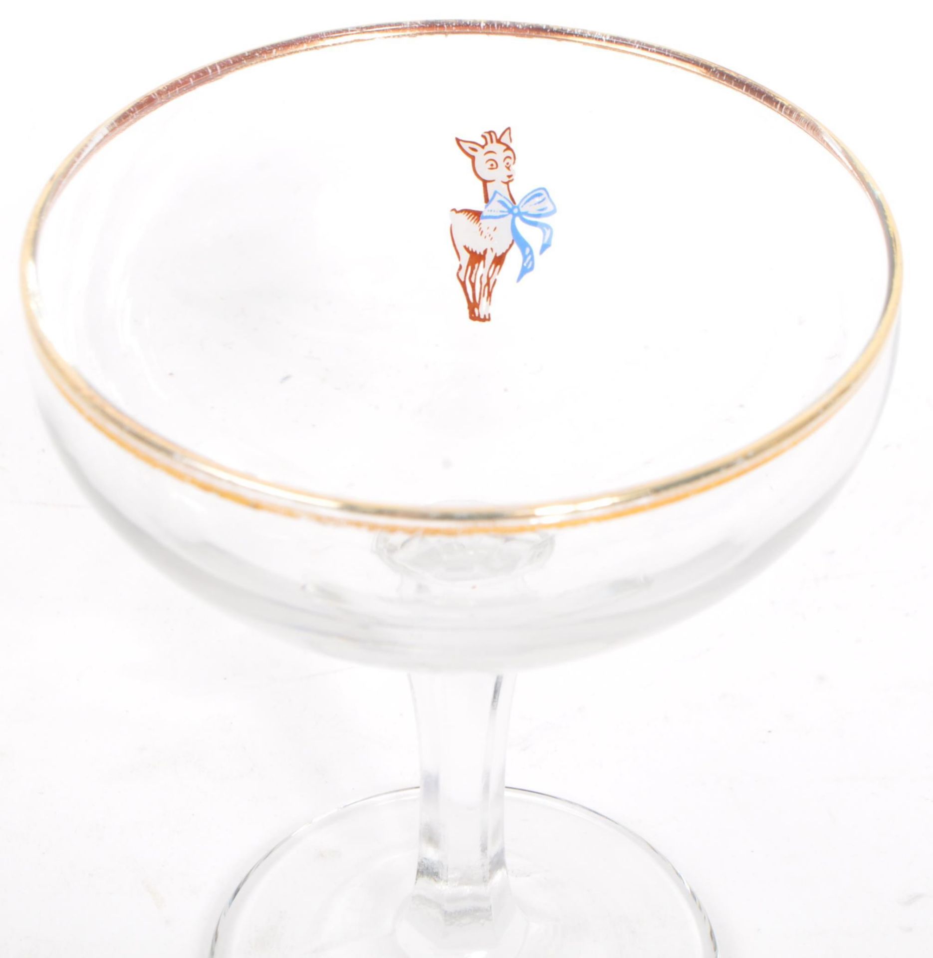 SIX VINTAGE BABYCHAM COCKTAIL COUPE GLASSES - Bild 3 aus 7