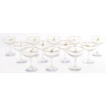 COLLECTION OF VINTAGE BABYCHAM CHAMPAGNE COUPE GLASSES