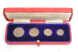 MAUNDY MONEY - 1908 - EDWARDIAN SILVER COINS