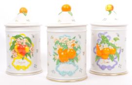 THE FRANKLIN MINT - LE CORDON BLUE - THREE KITCHEN CONTAINERS