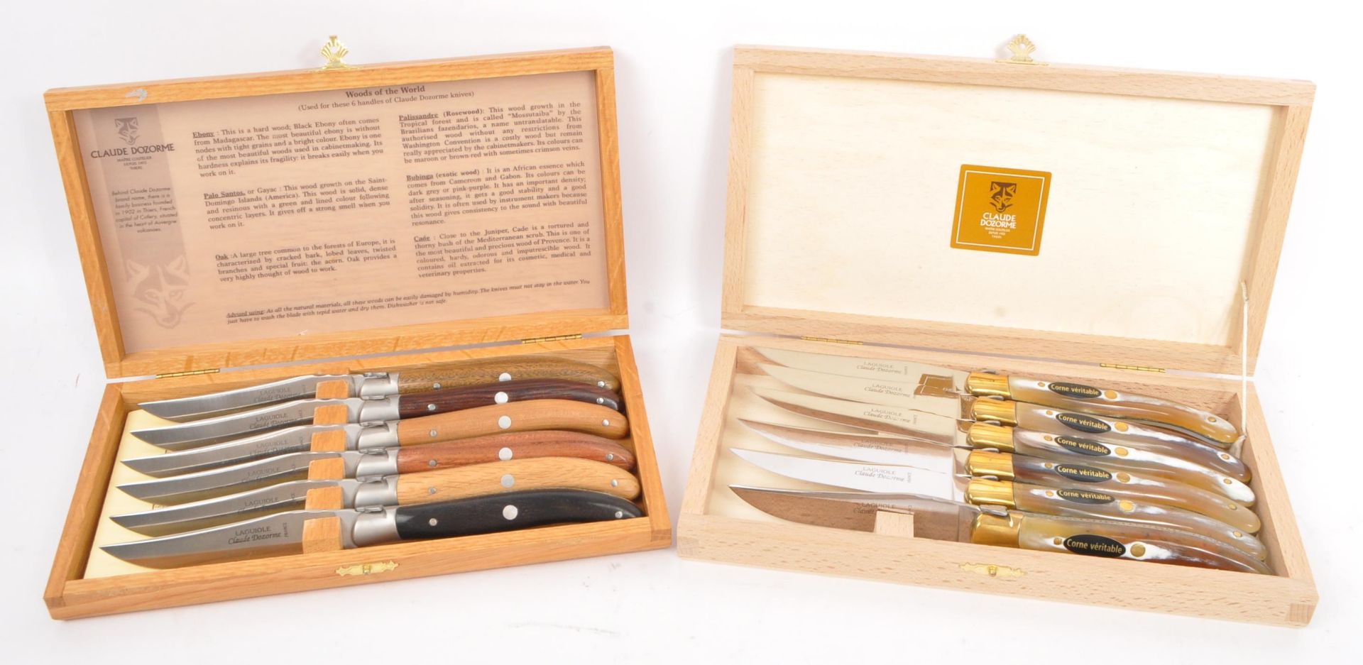 CLAUDE DOZORME - FRENCH MODERN DESIGN - TABLE KNIVES