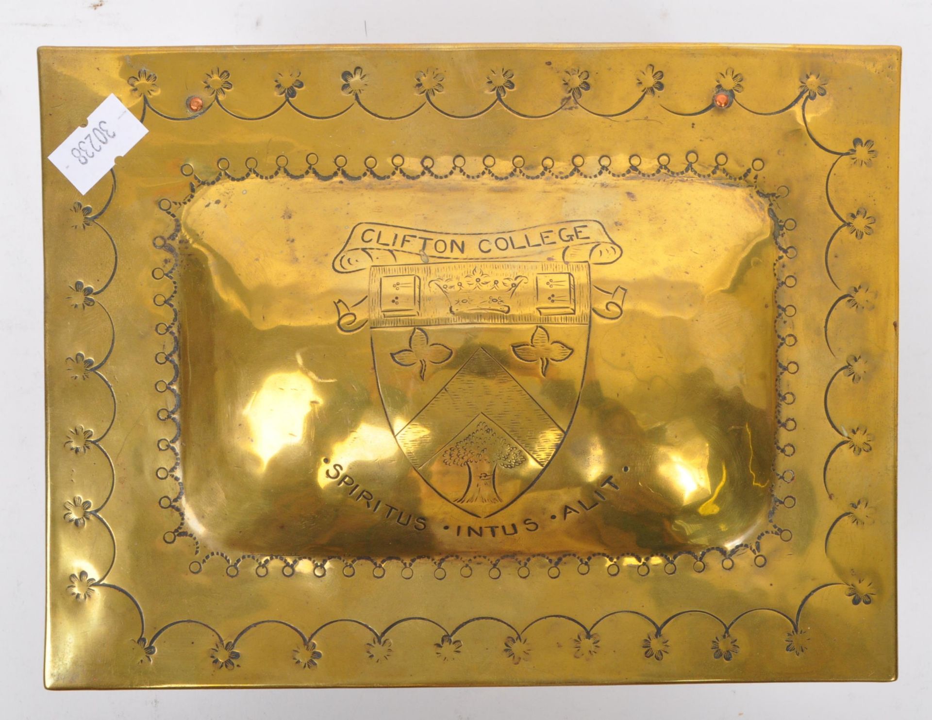 CLIFTON COLLEGE - MID 20TH CENTURY BRASS STORAGE BOX - Image 3 of 7