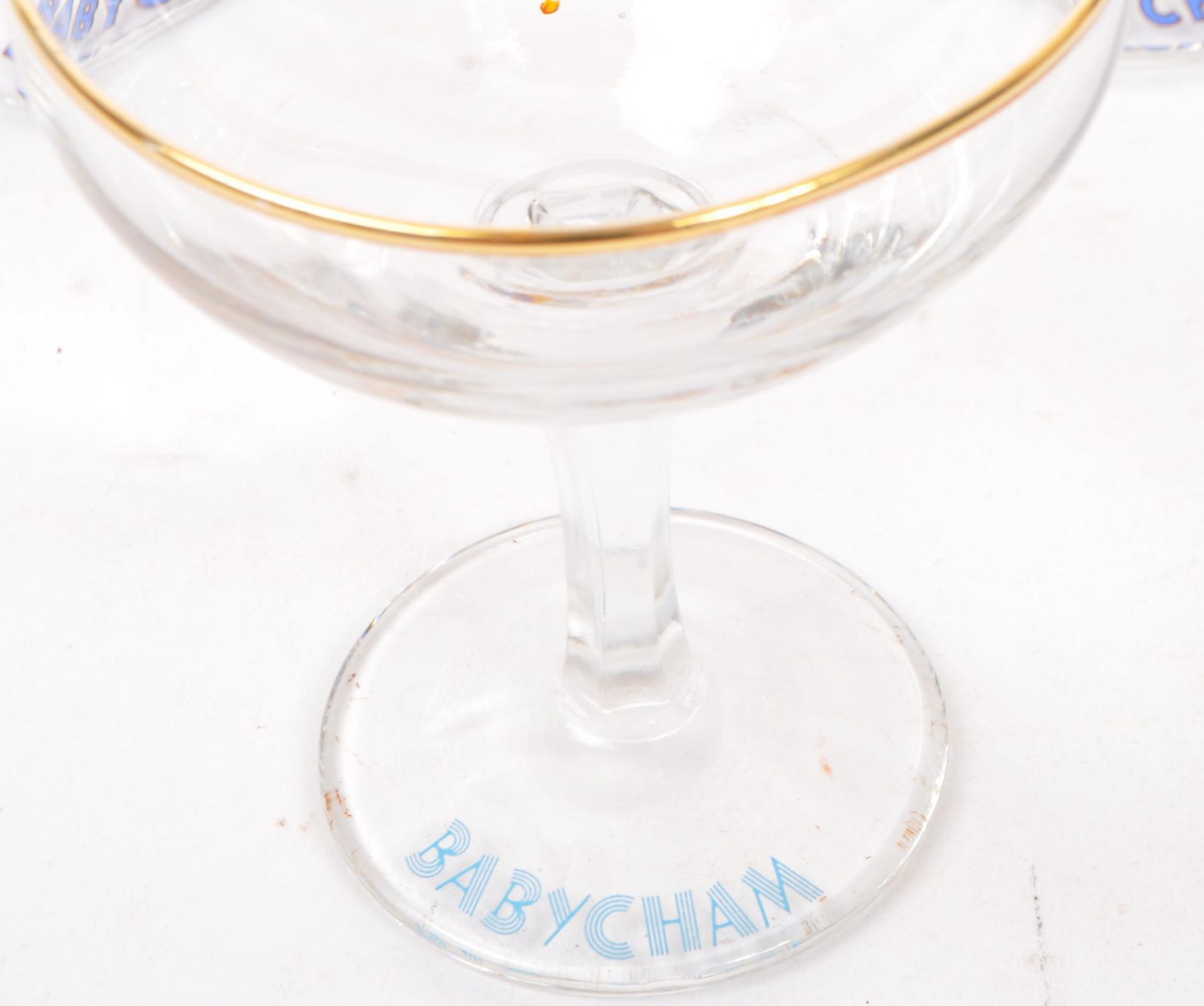 SIX VINTAGE BABYCHAM COCKTAIL COUPE GLASSES - Bild 6 aus 7