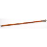 VINTAGE 20TH CENTURY MAHOGANY WALKING STICK