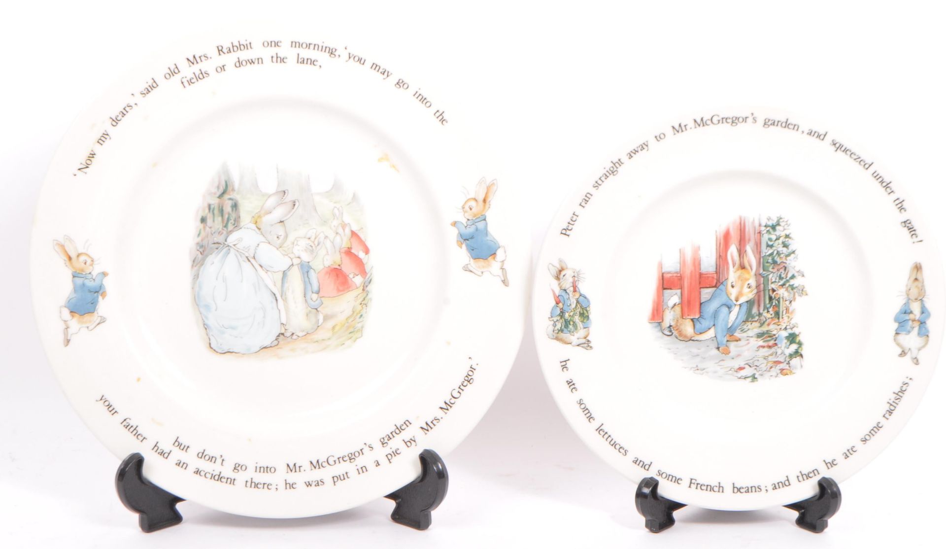 WEDGWOOD - COLLECTION OF PETER RABBIT CHINA PORCELAIN PLATES - Image 2 of 9