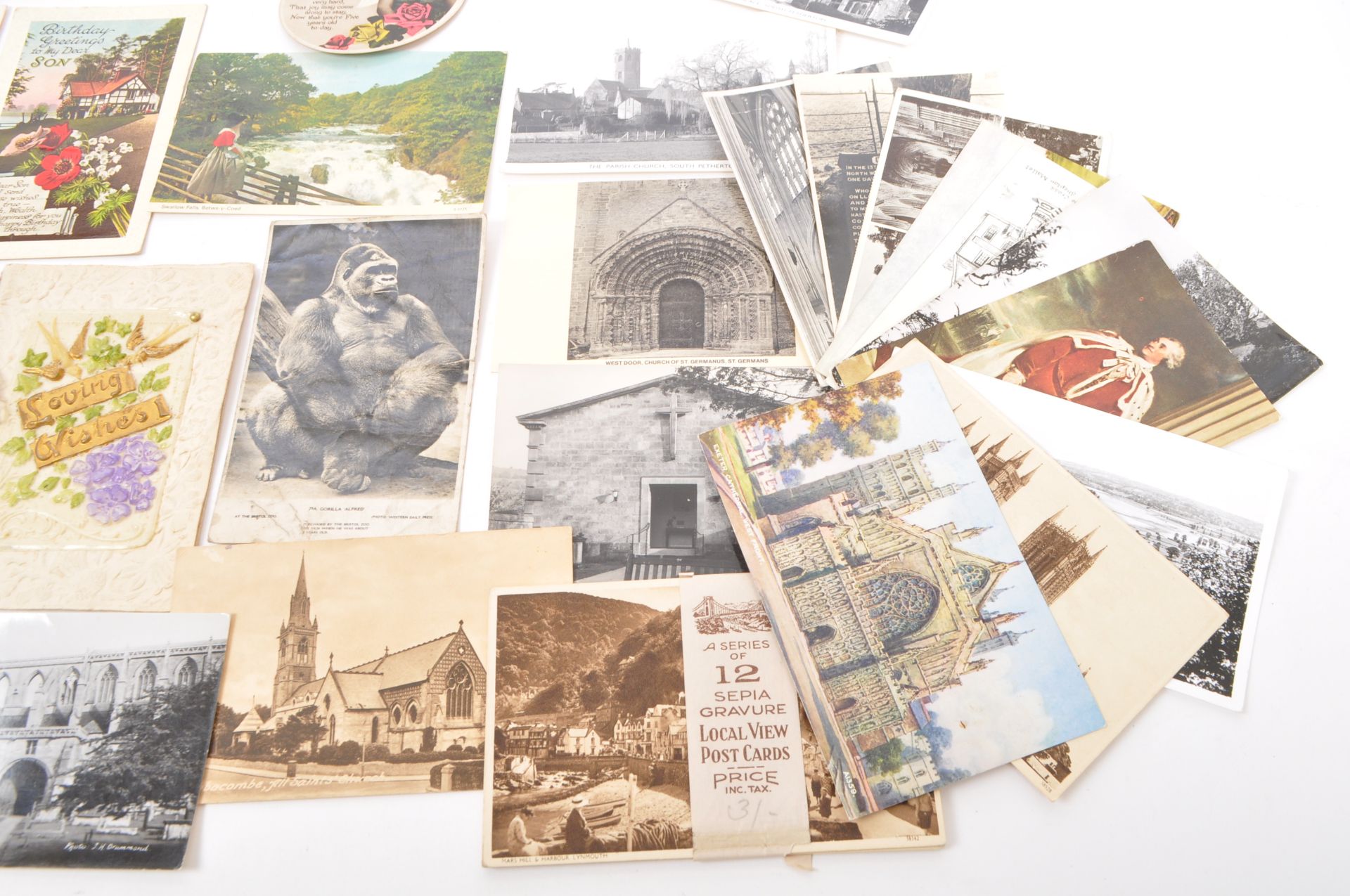 COLLECTION OF EDWARDIAN & LATER POSTCARDS - HAND COLOURED - Bild 10 aus 12