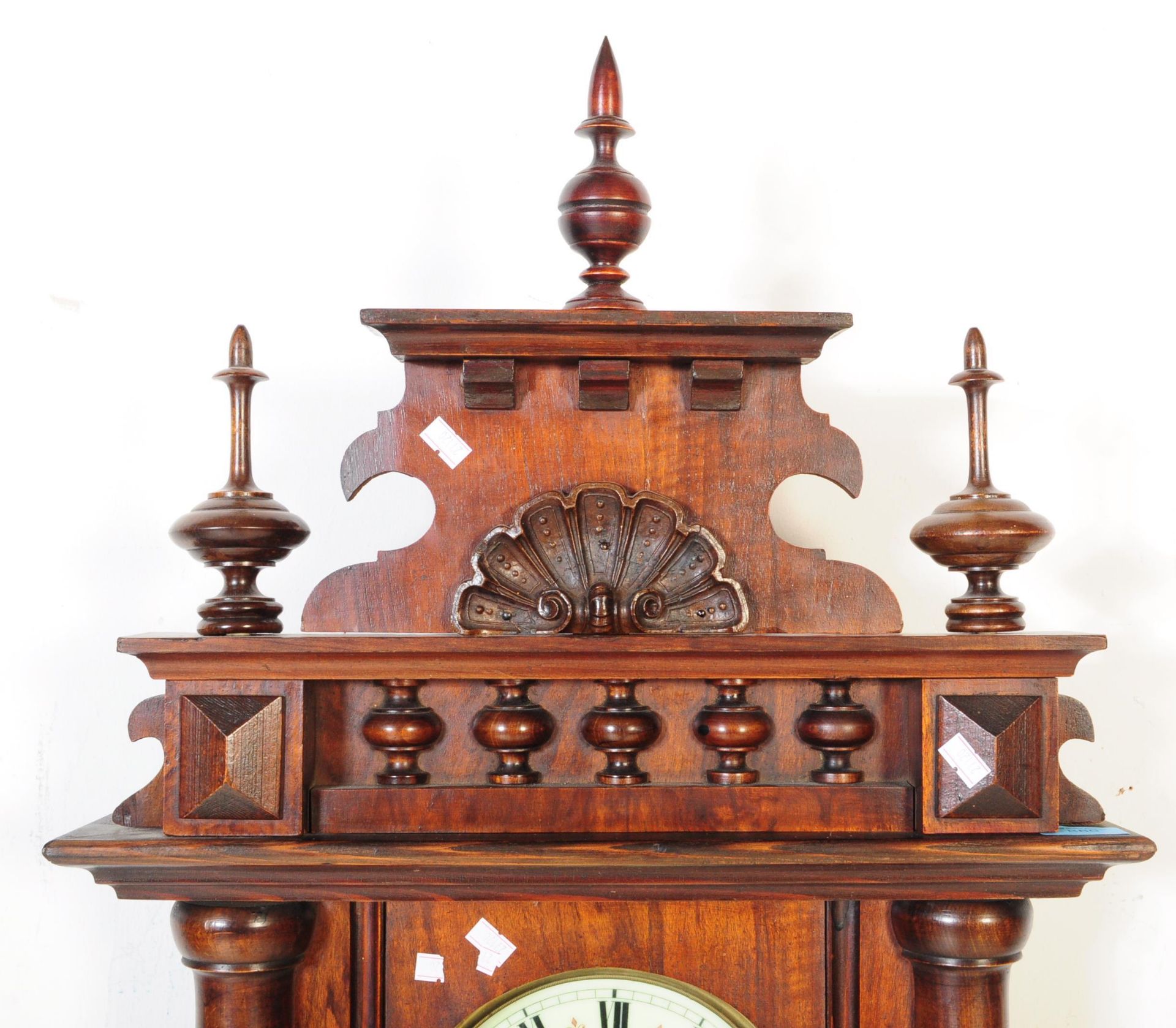 GERMAN GUSTAV BECKER MAHOGANY VIENNA WALL CLOCK - Image 2 of 5