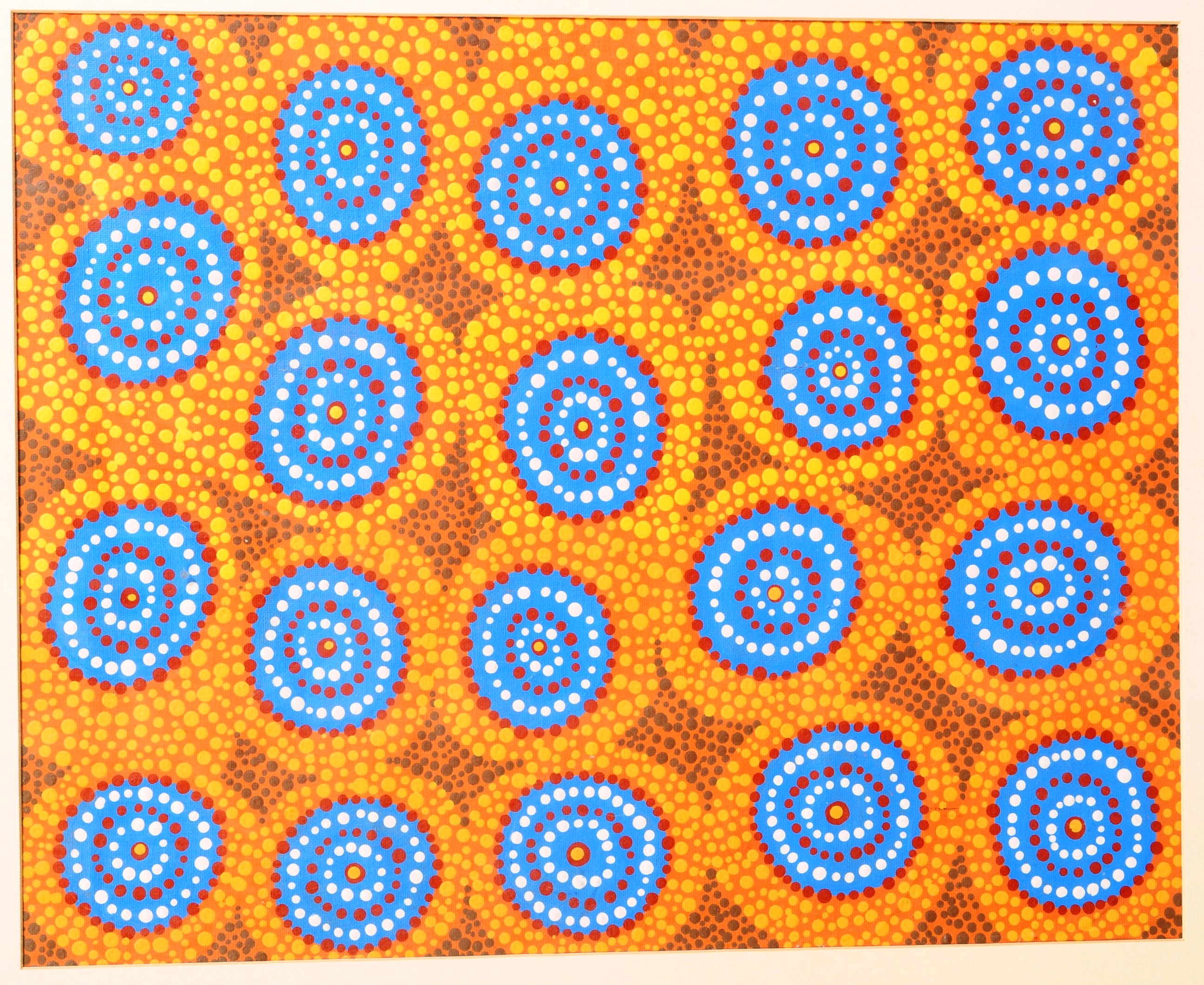 COLLECTION OF THREE NATIVE AUSTRALIAN ABORIGINAL WALL ART - Image 3 of 4