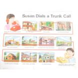 VINTAGE ADVERTISING - GPO - 1960s SUSAN DIALS A TRUNK CALL POSTER