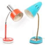 TWO RETRO MID 20TH CENTURY PIFCO TABLE TOP DESK LAMPS