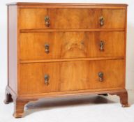 WARING & GILLOW ART DECO 1930S WALNUT CHEST OF DRAWERS