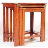 VINTAGE 20TH CENTURY CHINESE HARDWOOD NEST OF TABLES
