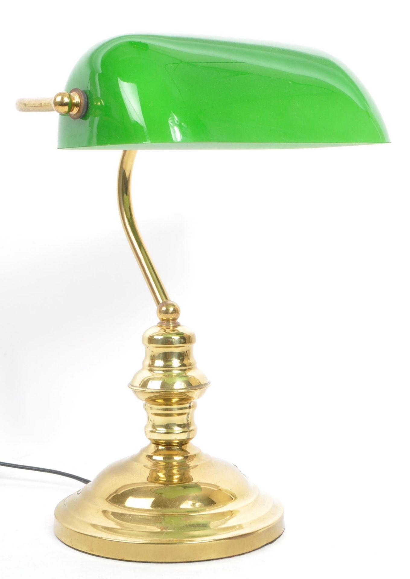 RETRO LATE 20TH CENTURY REPRODUCTION BANKER'S LAMP