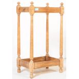 EDWARDIAN 1900S OAK UMBRELLA STICK STAND