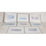 OF LOCAL INTEREST - SET OF EIGHT MCARTHUR GROUP DRAWINGS