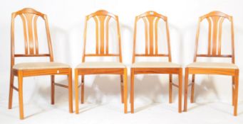 NATHAN FURNITURE - FOUR MID CENTURY TEAK DINING CHAIRS