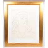 LIMITED EDITION PORTRAIT OF FRANCOISE PRINT PABLO PICASSO