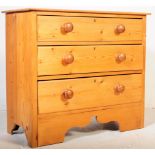 20TH CENTURY VICTORIAN REVIVAL COUNTRY PINE CHEST OF DRAWERS