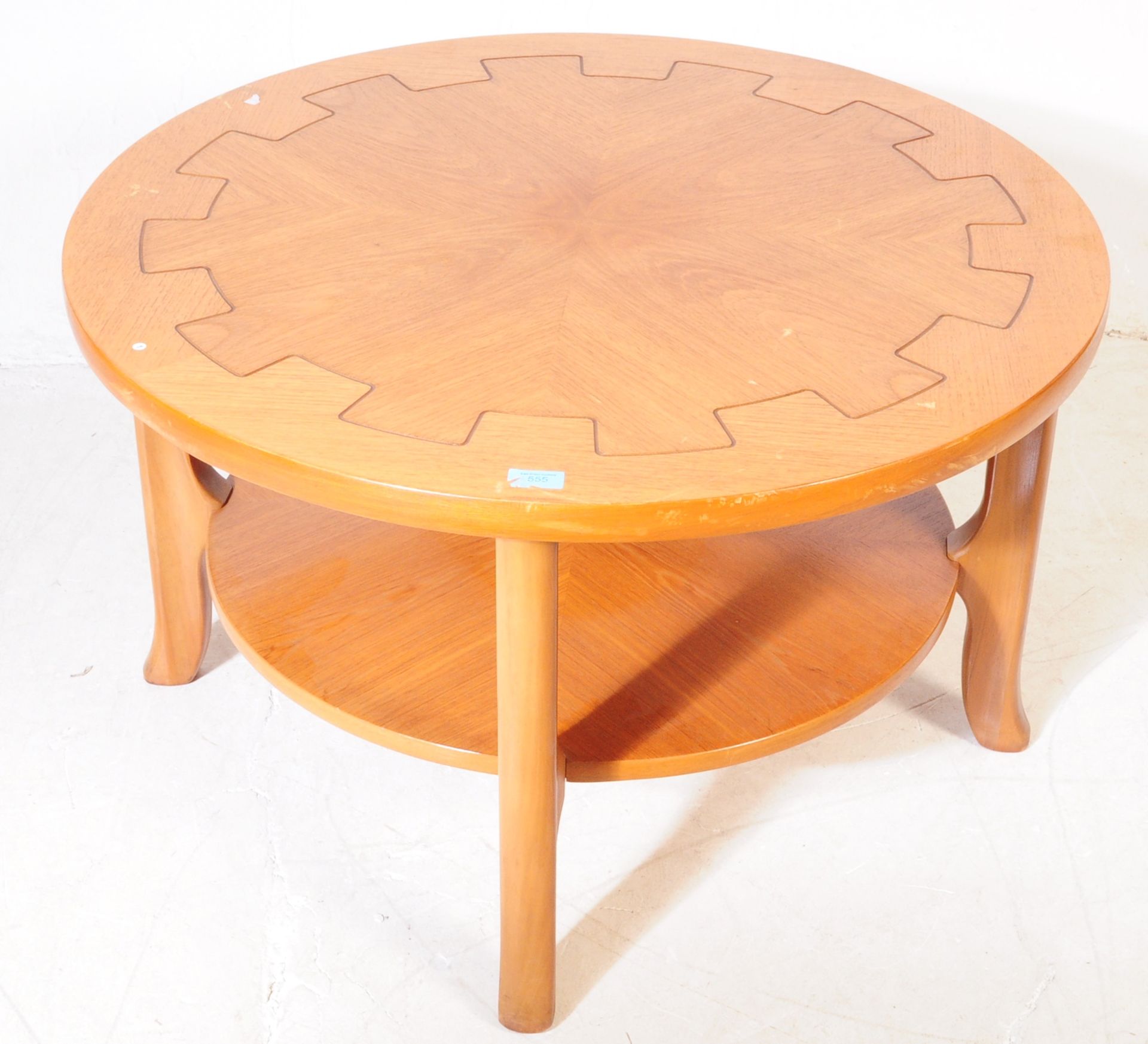 BRITISH MODERN DESIGN - MID CENTURY TEAK COFFEE TABLE - Image 2 of 3