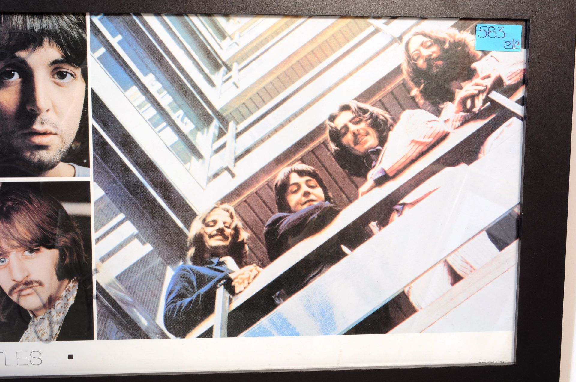 TWO MATCHING APPLE CORPORATION BEATLES PICTURE POSTER PRINTS - Image 8 of 9