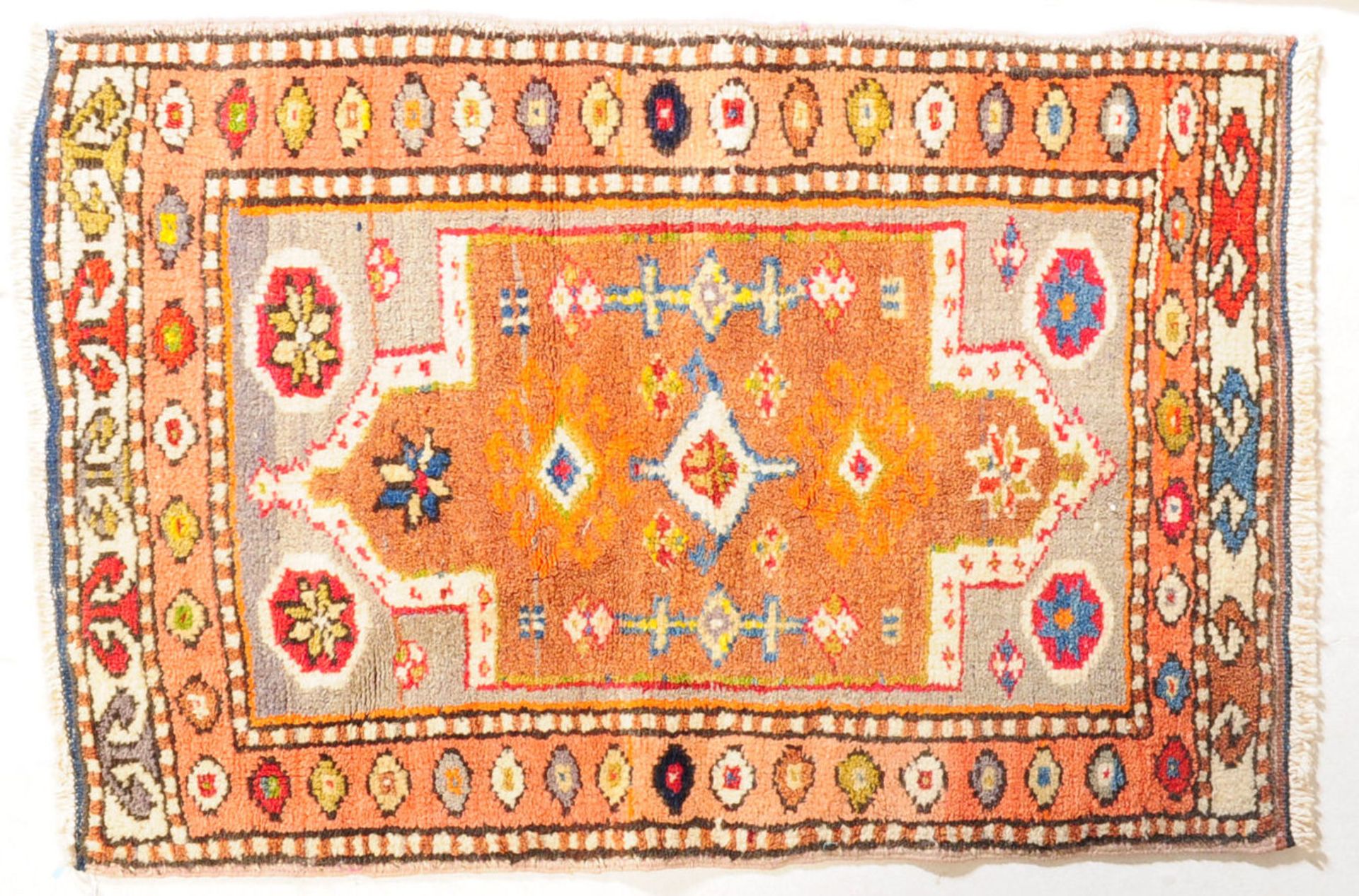 20TH CENTURY MULTI COLOURED MOROCCAN PRAYER RUG