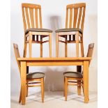 CONTEMPORARY OAK FURNITURE LAND STYLE DINING TABLE & CHAIRS