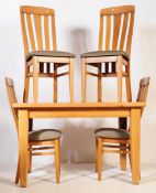 CONTEMPORARY OAK FURNITURE LAND STYLE DINING TABLE & CHAIRS