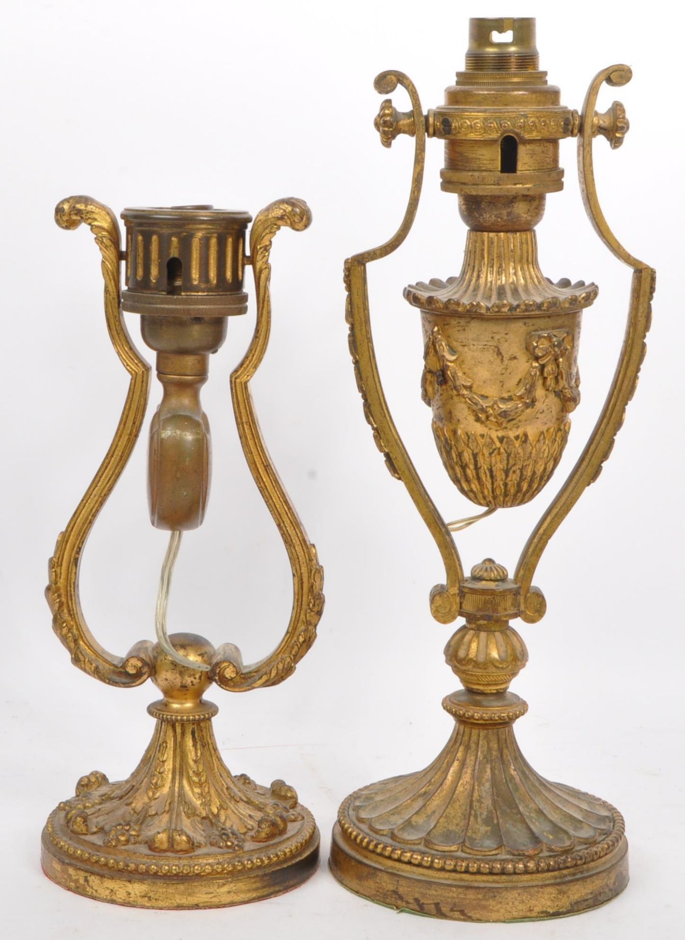 LATE 19TH CENTURY GIMBAL WALL / TABLE LAMP LIGHTS