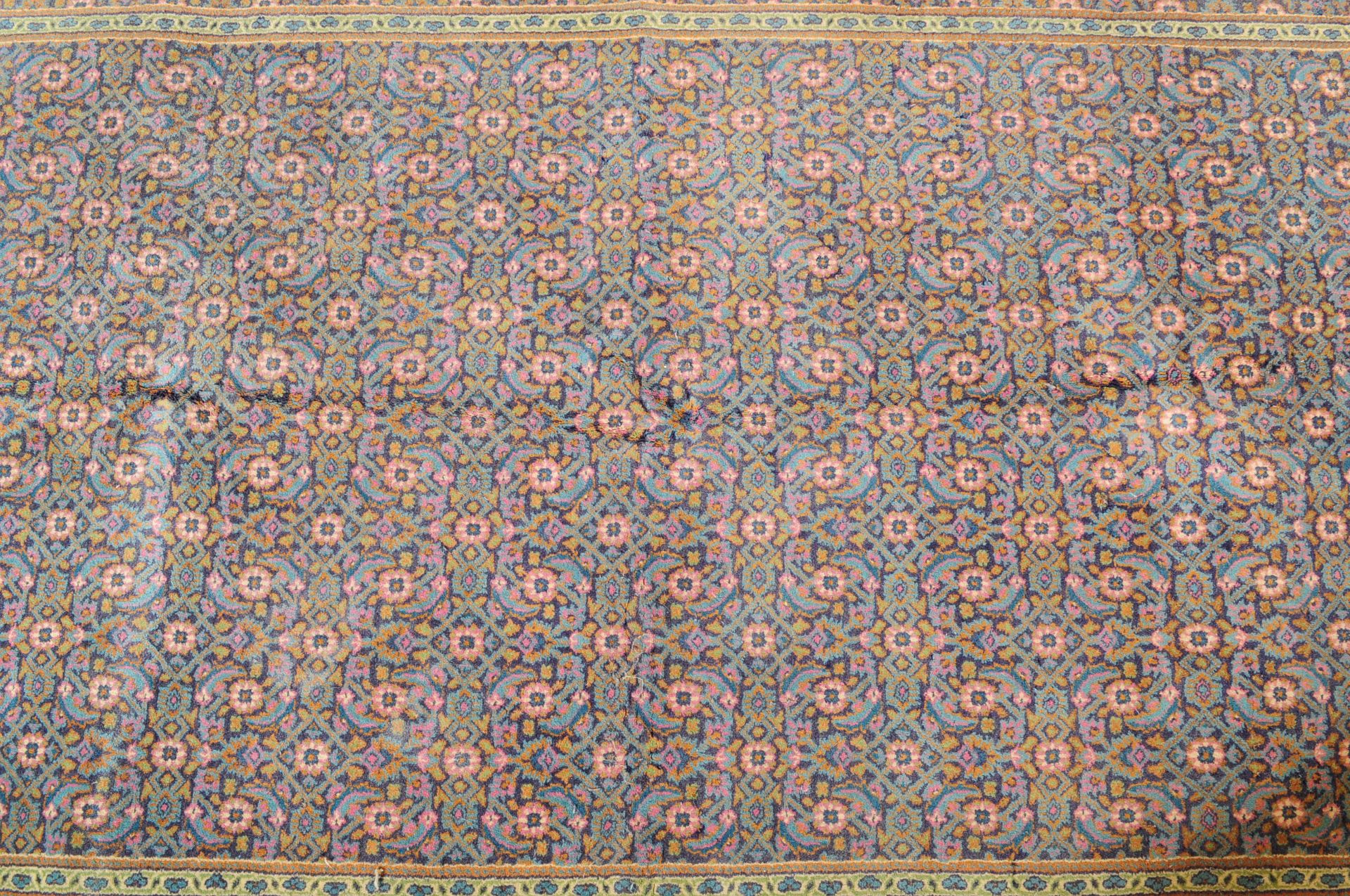 EARLY 20TH CENTURY CARPET RUG INVOKING WILLIAM MORRIS - Image 2 of 4