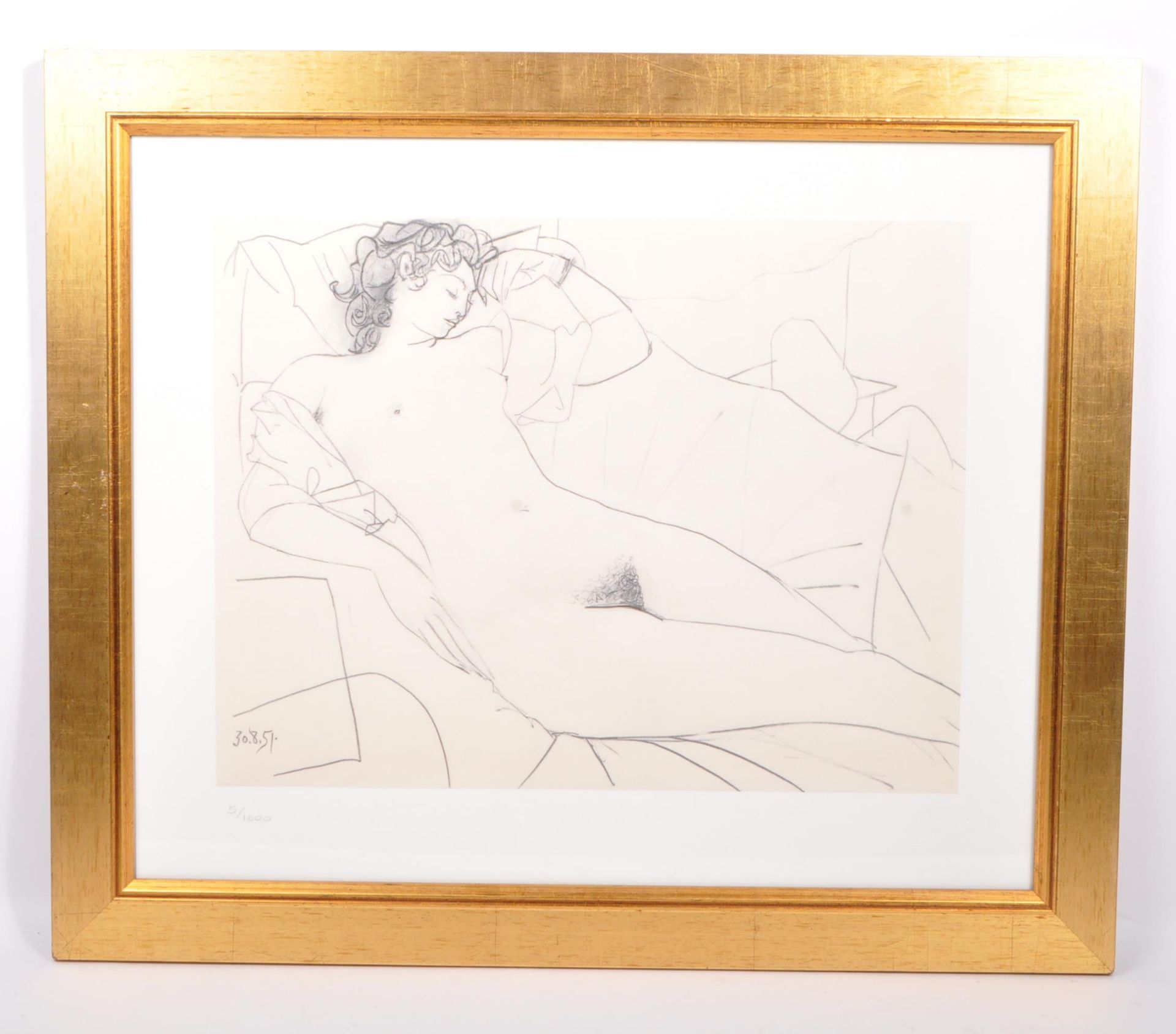 LIMITED EDITION PORTRAIT OF GENEVIEVE LAPORTE PRINT BY PICASSO